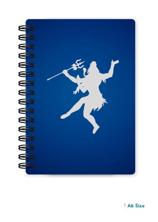 SHIV JI (6) cover page - A5 / A6 Size Wiro Notebook