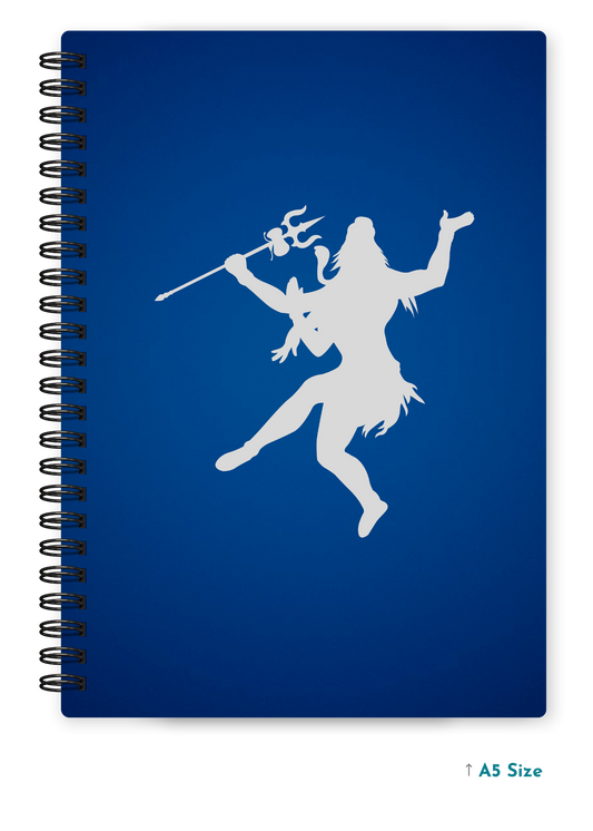 SHIV JI (6) cover page - A5 / A6 Size Wiro Notebook