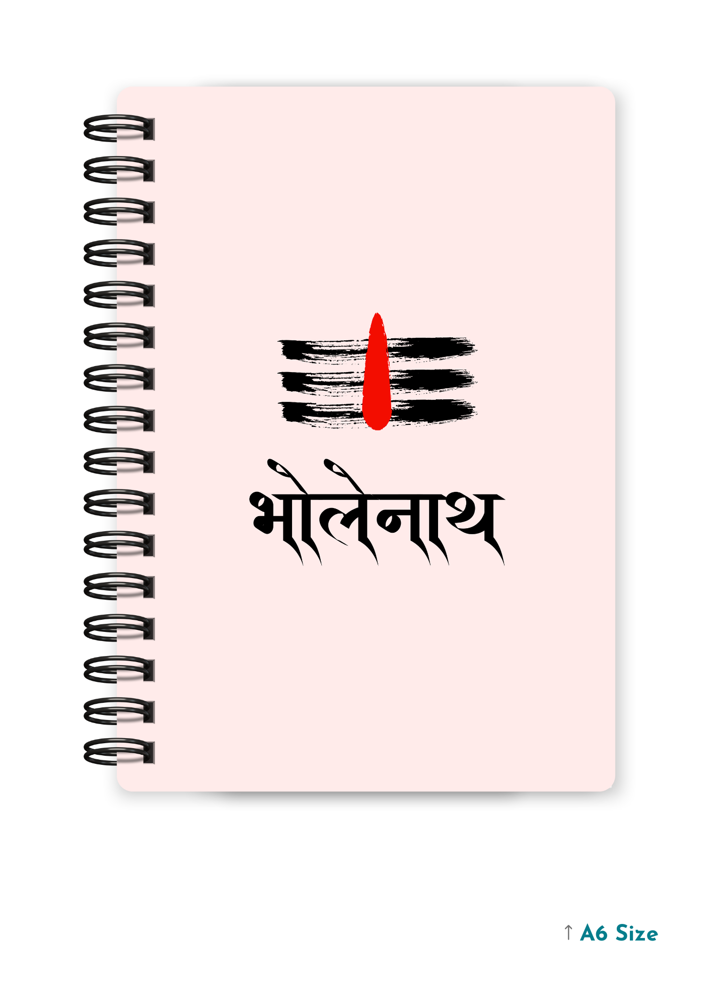 BHOLENATH cover page - A5 / A6 Size Wiro Notebook