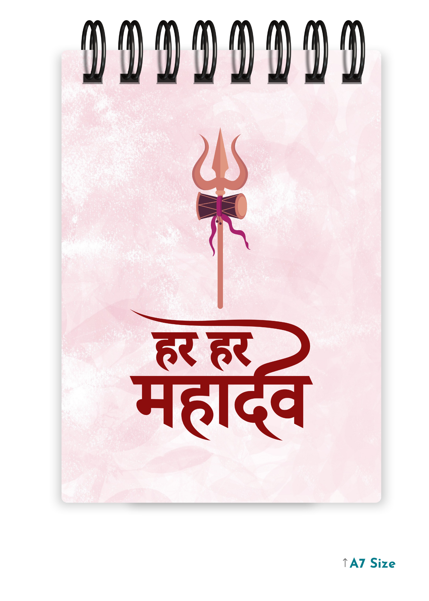 HAR HAR MAHADEV cover page - A7 Size Pocket Notepad