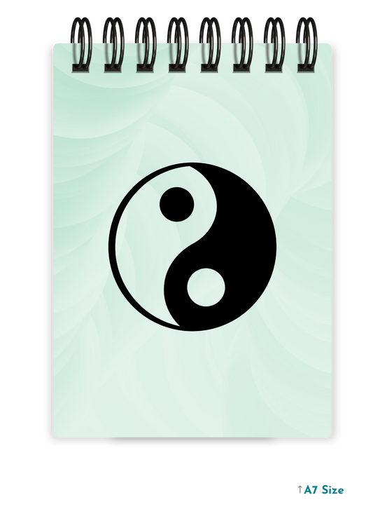 YING YANG cover page - A7 Size Pocket Notepad