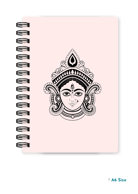 DEVI MAA (1) cover page - A5 / A6 Size Wiro Notebook