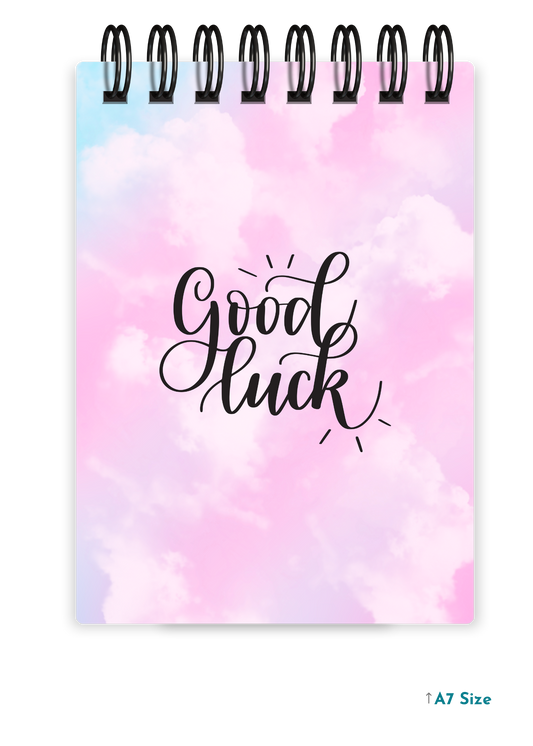 GOOD LUCK (1) cover page - A7 Size Pocket Notepad