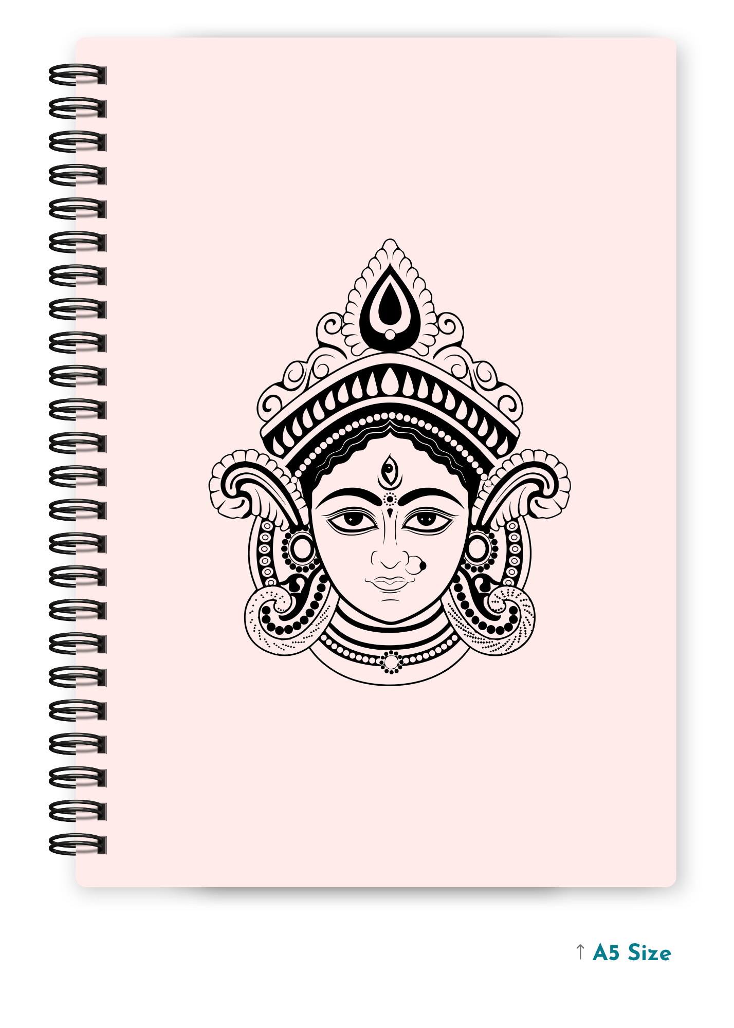 DEVI MAA (1) cover page - A5 / A6 Size Wiro Notebook