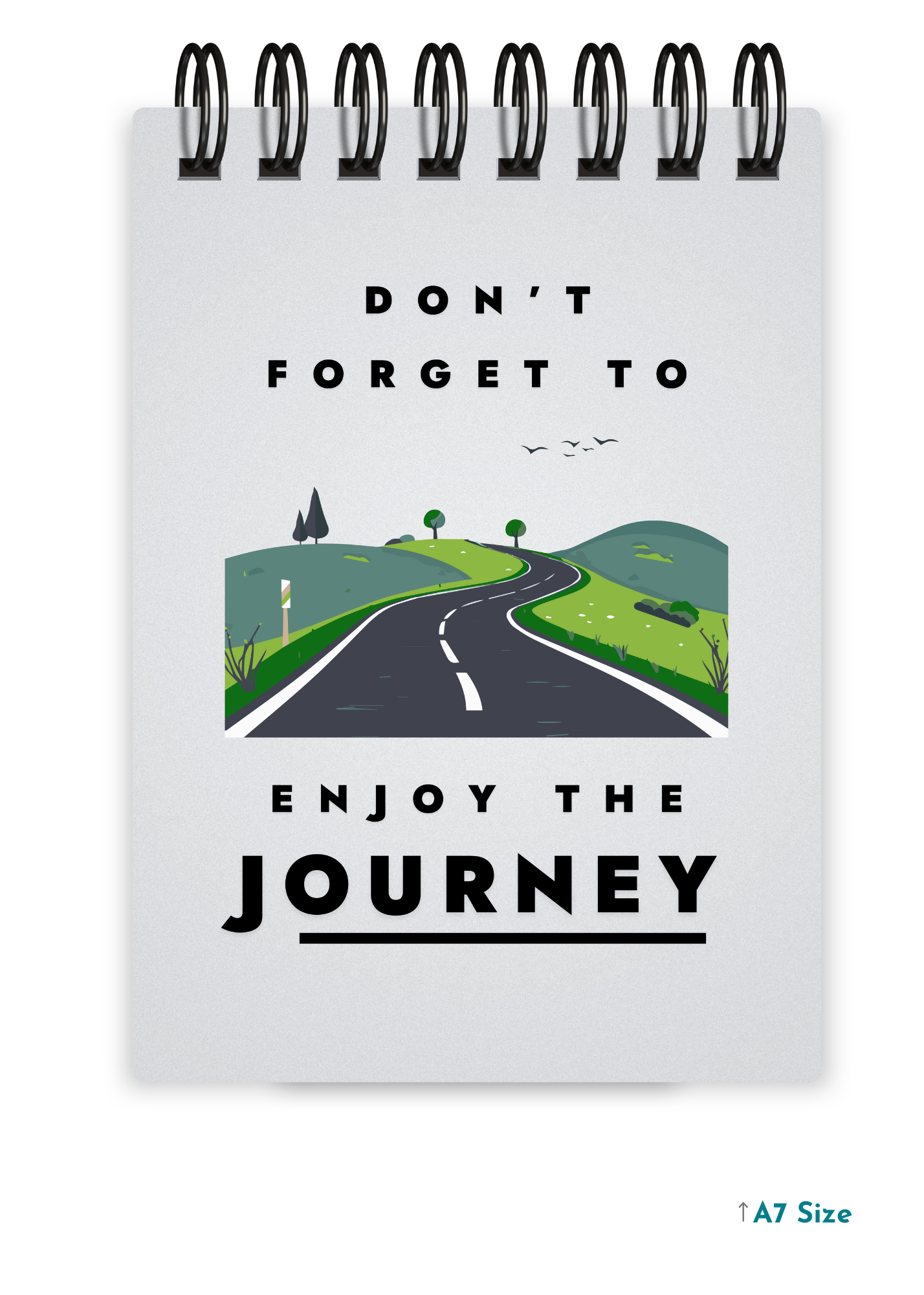 DON'T FORGET TO ENJOY cover page - A7 Size Pocket Notepad