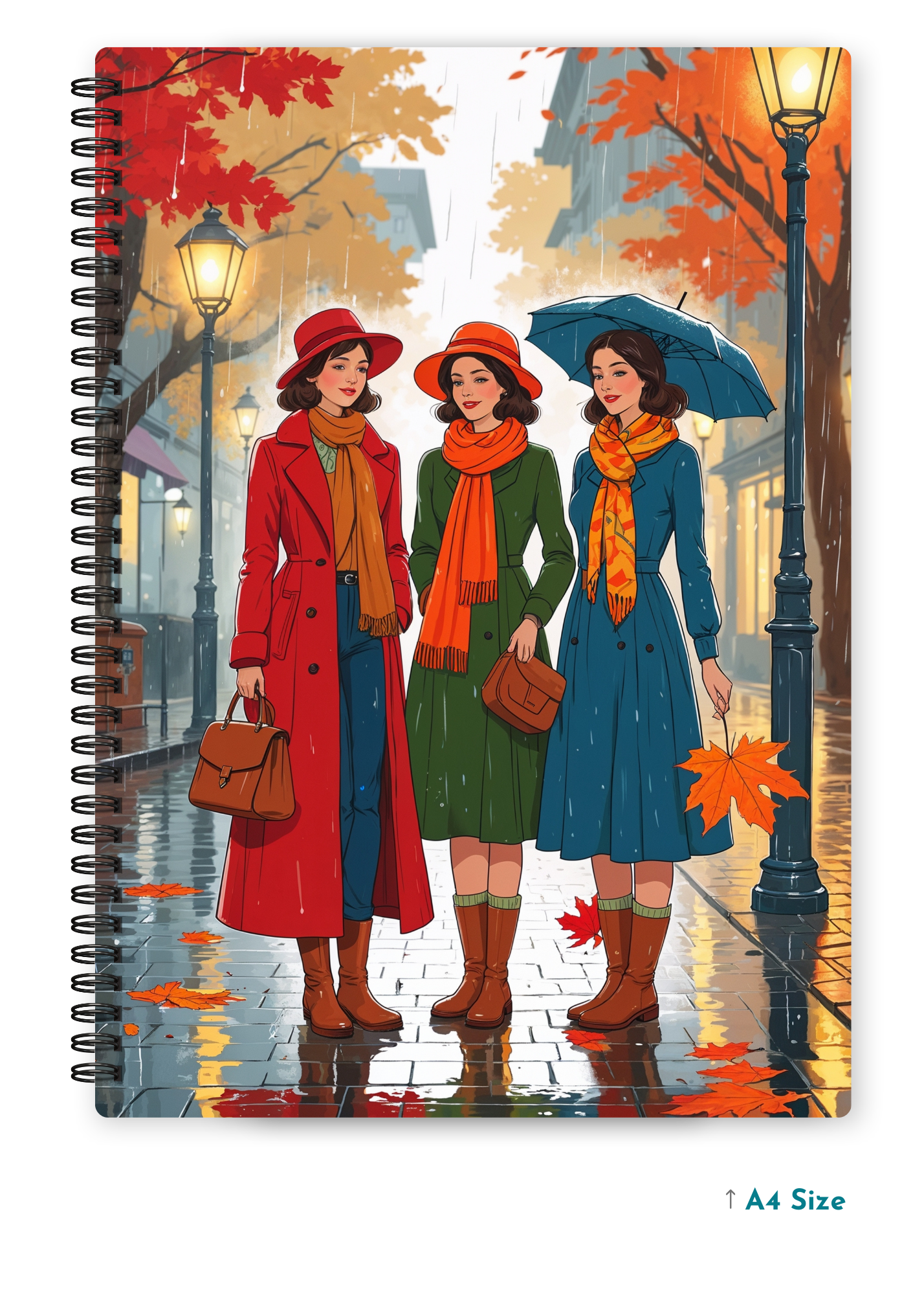 WINTER REUNION cover page - A4 / B5 Size Wiro Notebook