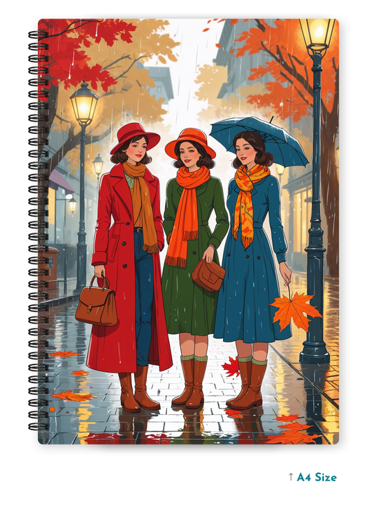 WINTER REUNION cover page - A4 / B5 Size Wiro Notebook