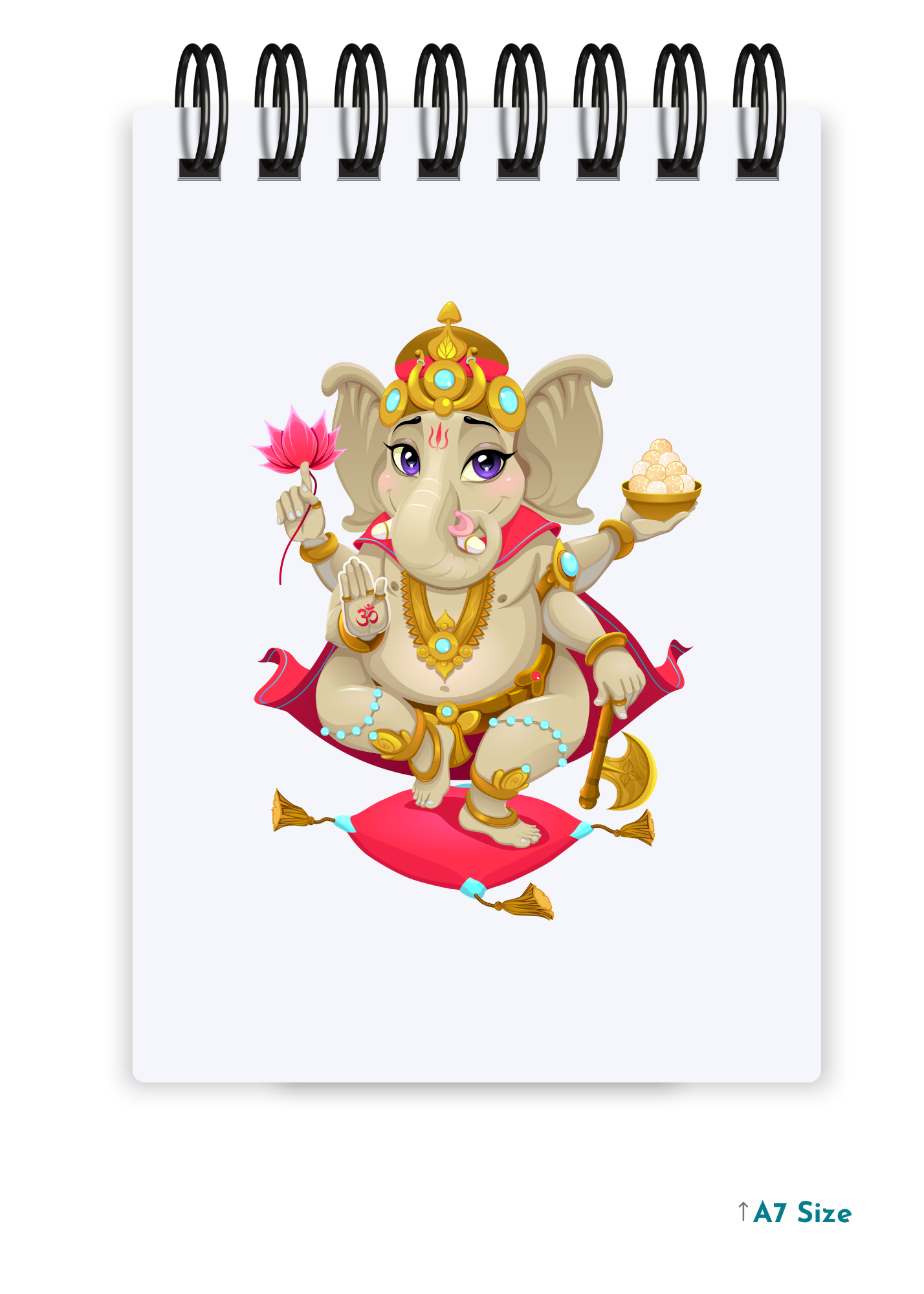 GANESH JI (5) cover page - A7 Size Pocket Notepad