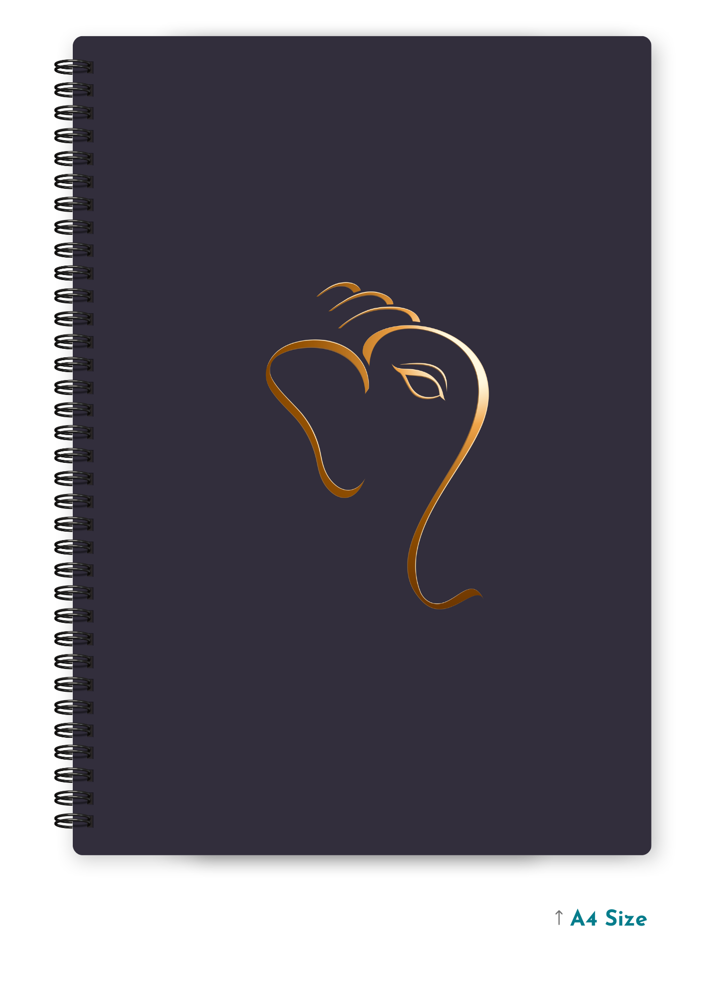 GANESH JI (3) cover page - A4 / B5 Size Wiro Notebook