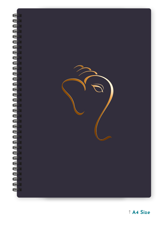 GANESH JI (3) cover page - A4 / B5 Size Wiro Notebook