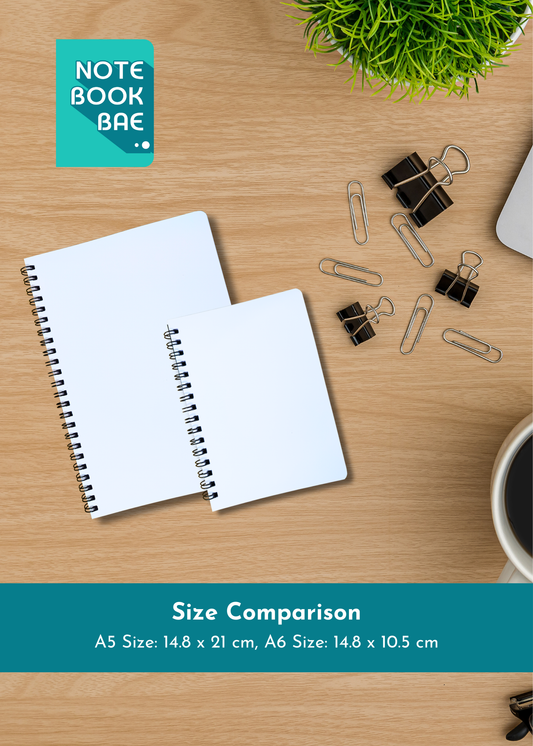 A5 / A6 Size Notebook - Custom Front Cover Design