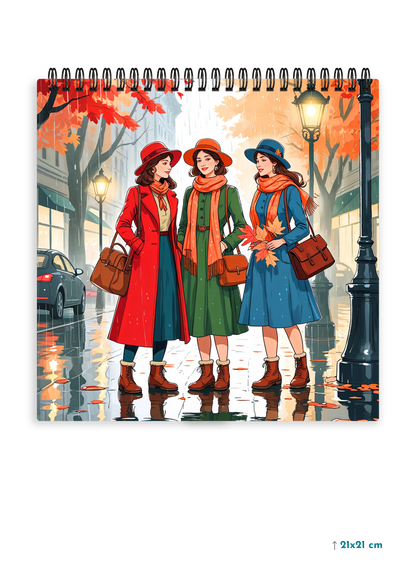 WINTER RENUION cover page - Square Shape Doodle Pad