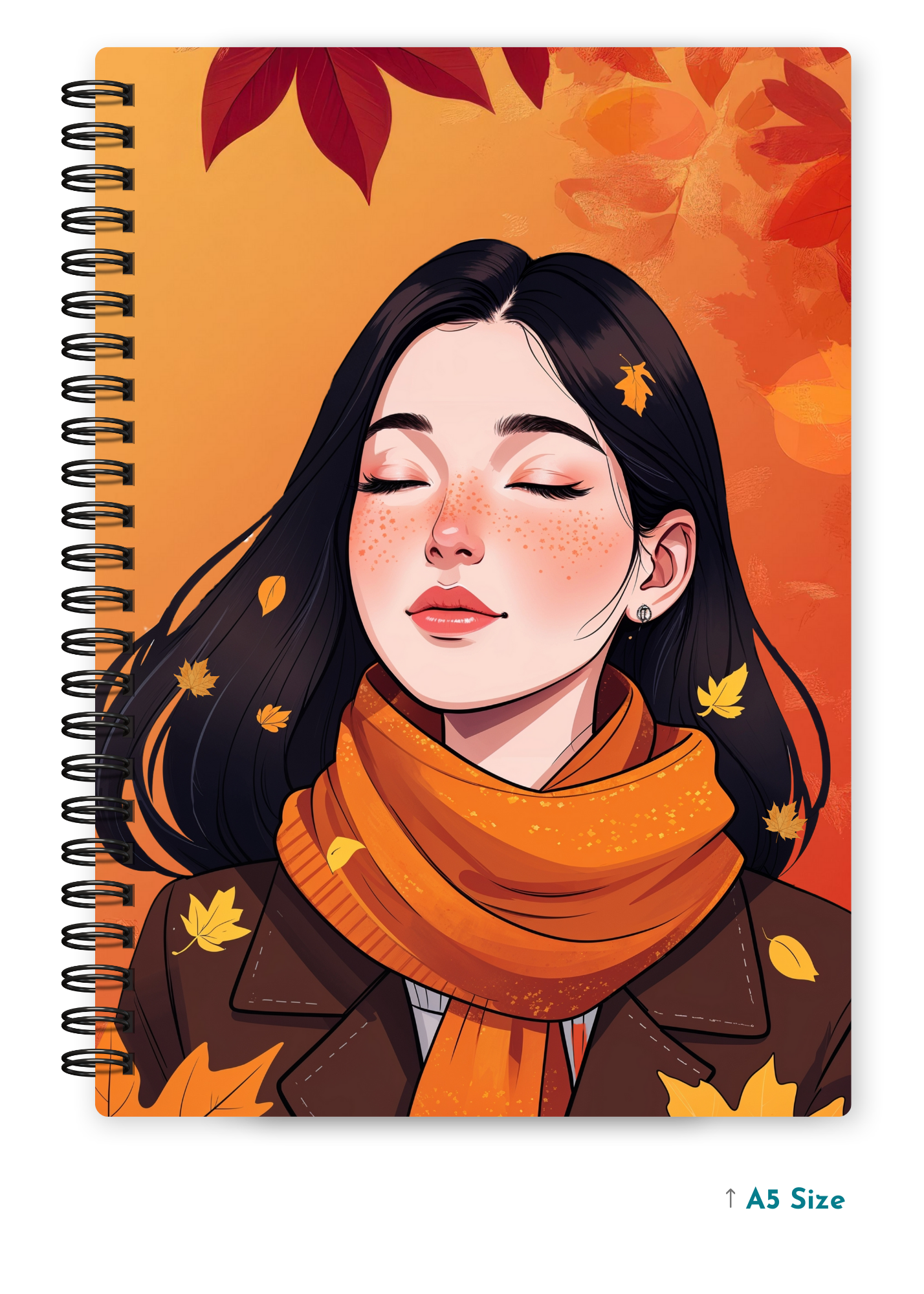 AUTUMN MUSE cover page - A5 / A6 Size Wiro Notebook