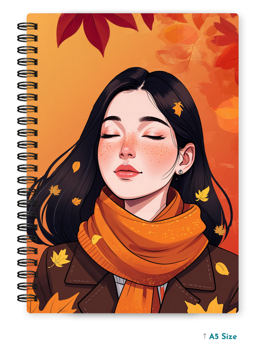AUTUMN MUSE cover page - A5 / A6 Size Wiro Notebook