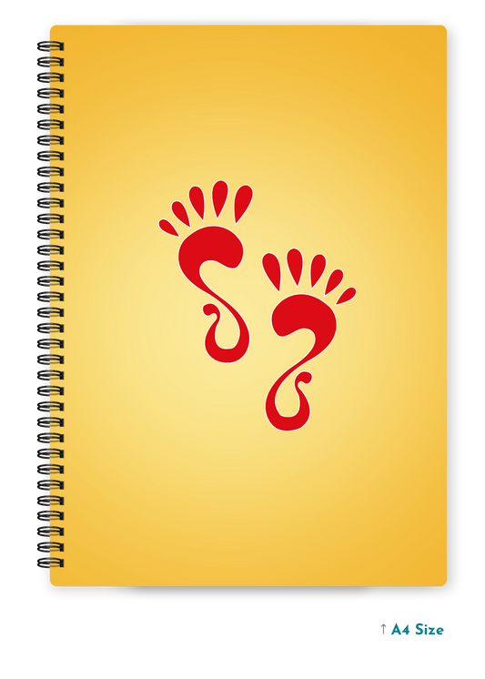 MATA KE CHARAN cover page - A4 / B5 Size Wiro Notebook