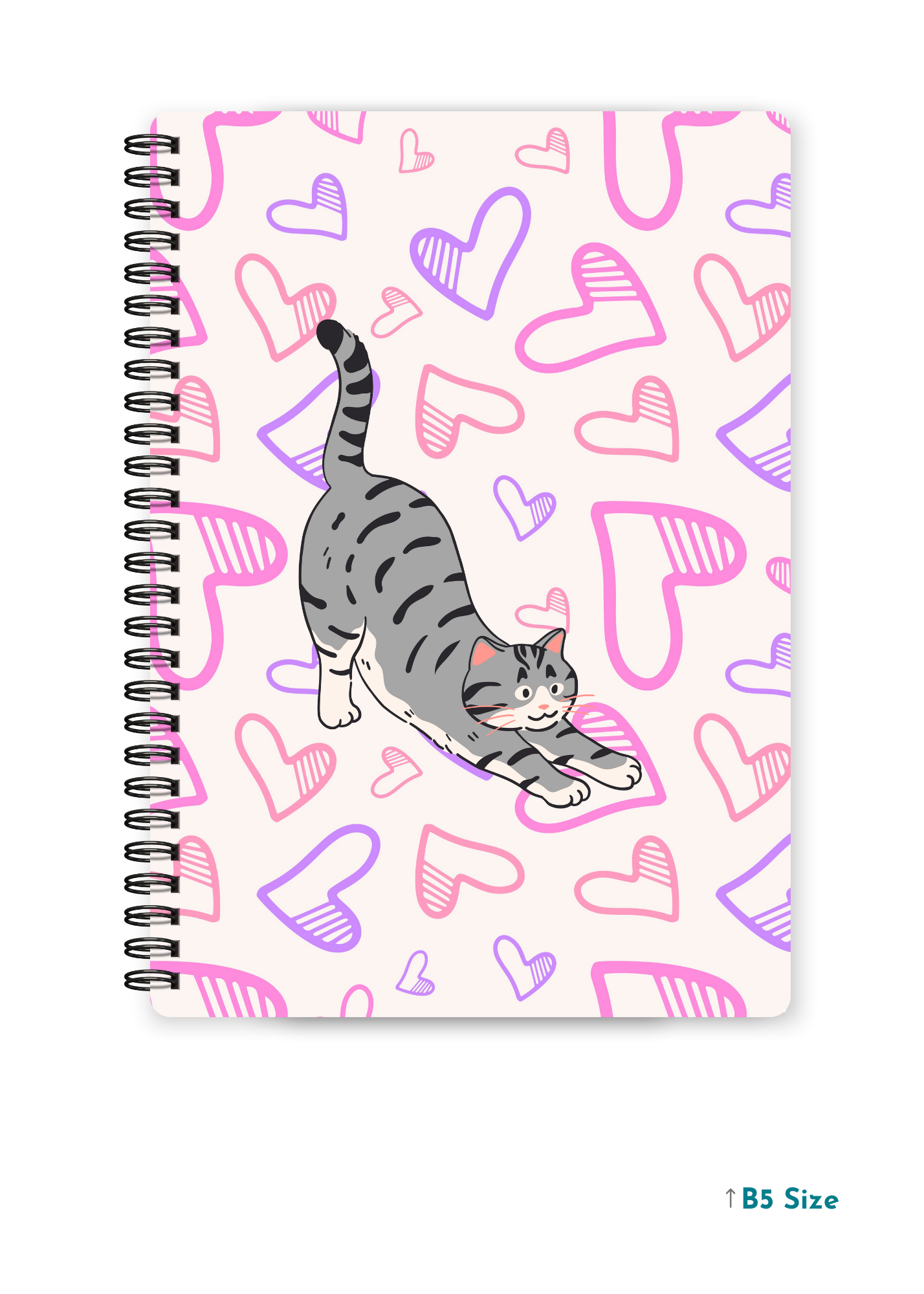 YOGA CAT cover page - A4 / B5 Size Wiro Notebook