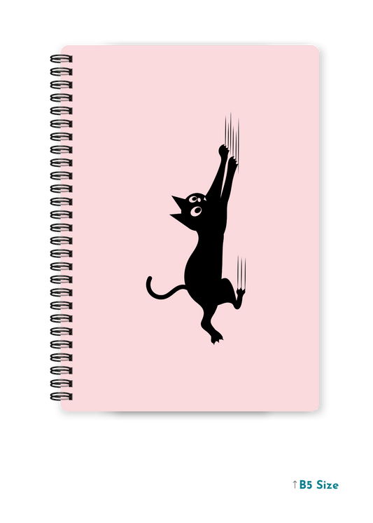 FALLING CAT cover page - A4 / B5 Size Wiro Notebook