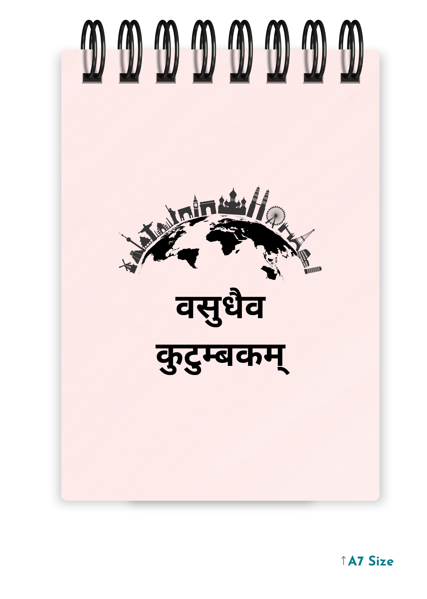 VASUDHAIVA KUTUMBAKAM cover page - A7 Size Pocket Notepad