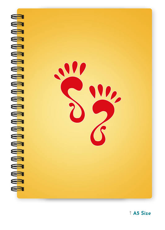 MATA KE CHARAN cover page - A5 / A6 Size Wiro Notebook