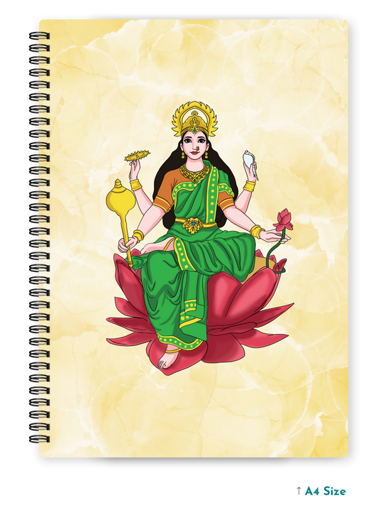 MAA LAXMI (2) cover page - A4 / B5 Size Wiro Notebook