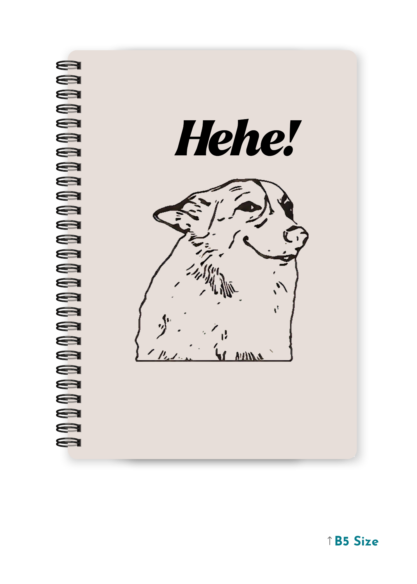 HEHE cover page - A4 / B5 Size Wiro Notebook