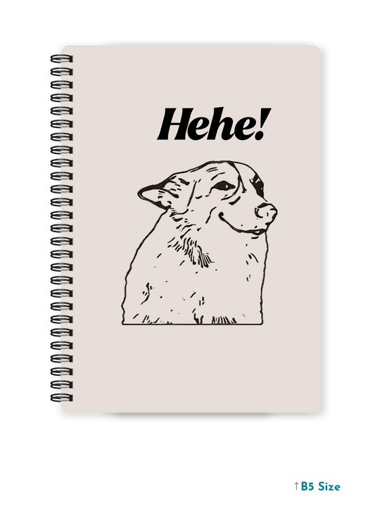 HEHE cover page - A4 / B5 Size Wiro Notebook