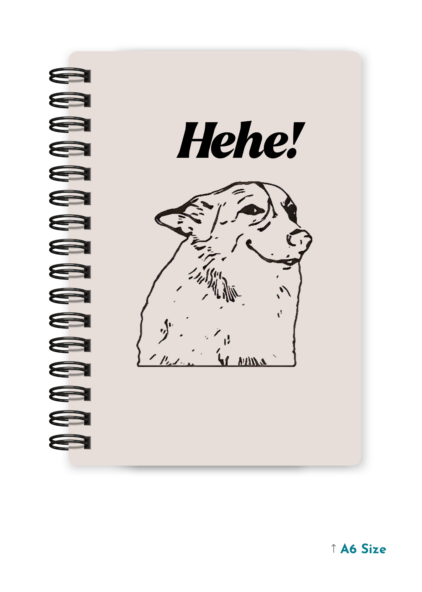 HEHE cover page - A5 / A6 Size Wiro Notebook