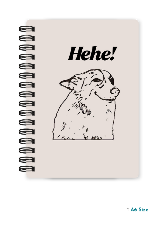 HEHE cover page - A5 / A6 Size Wiro Notebook