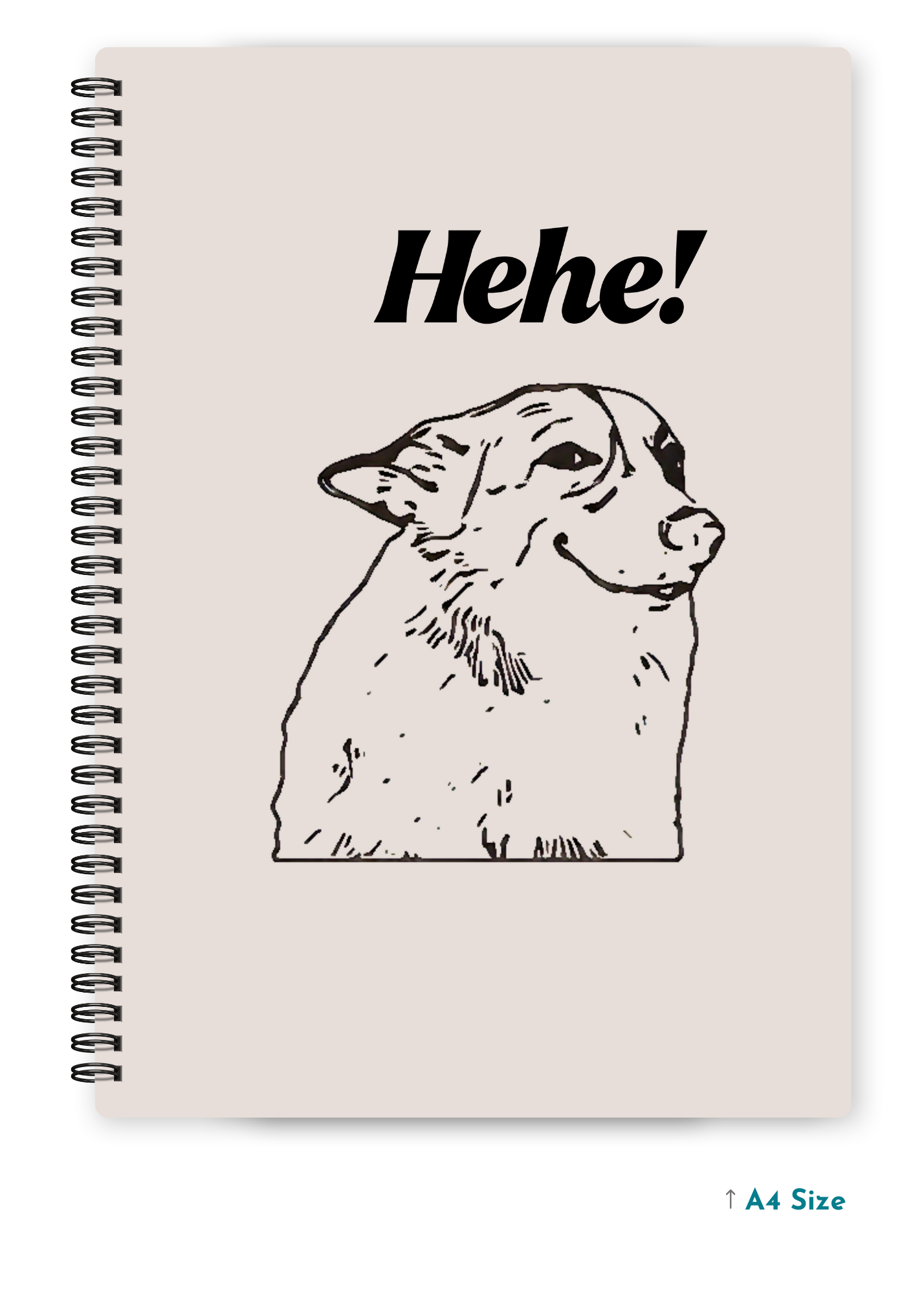 HEHE cover page - A4 / B5 Size Wiro Notebook