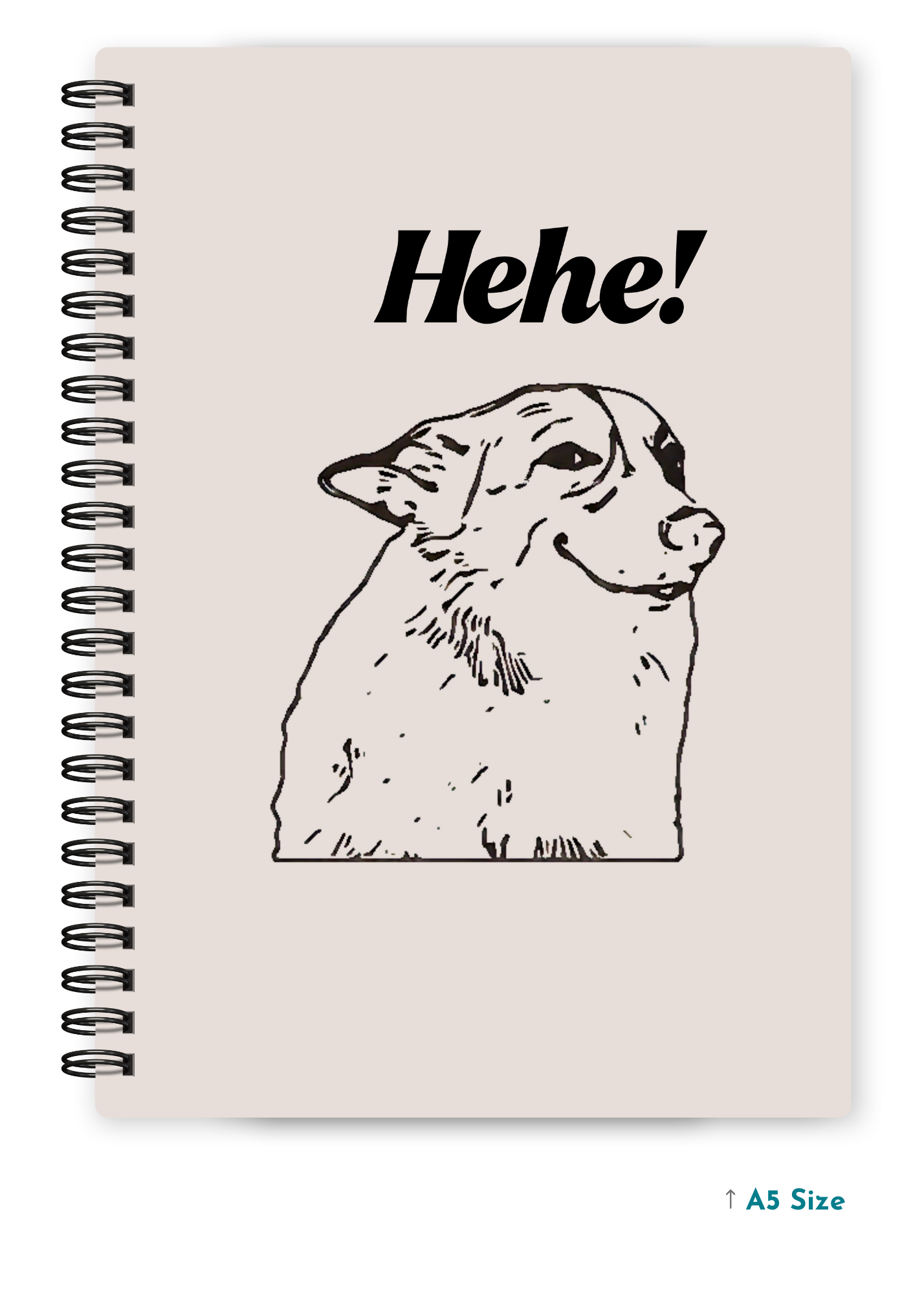 HEHE cover page - A5 / A6 Size Wiro Notebook