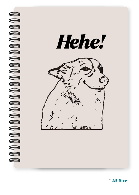 HEHE cover page - A5 / A6 Size Wiro Notebook