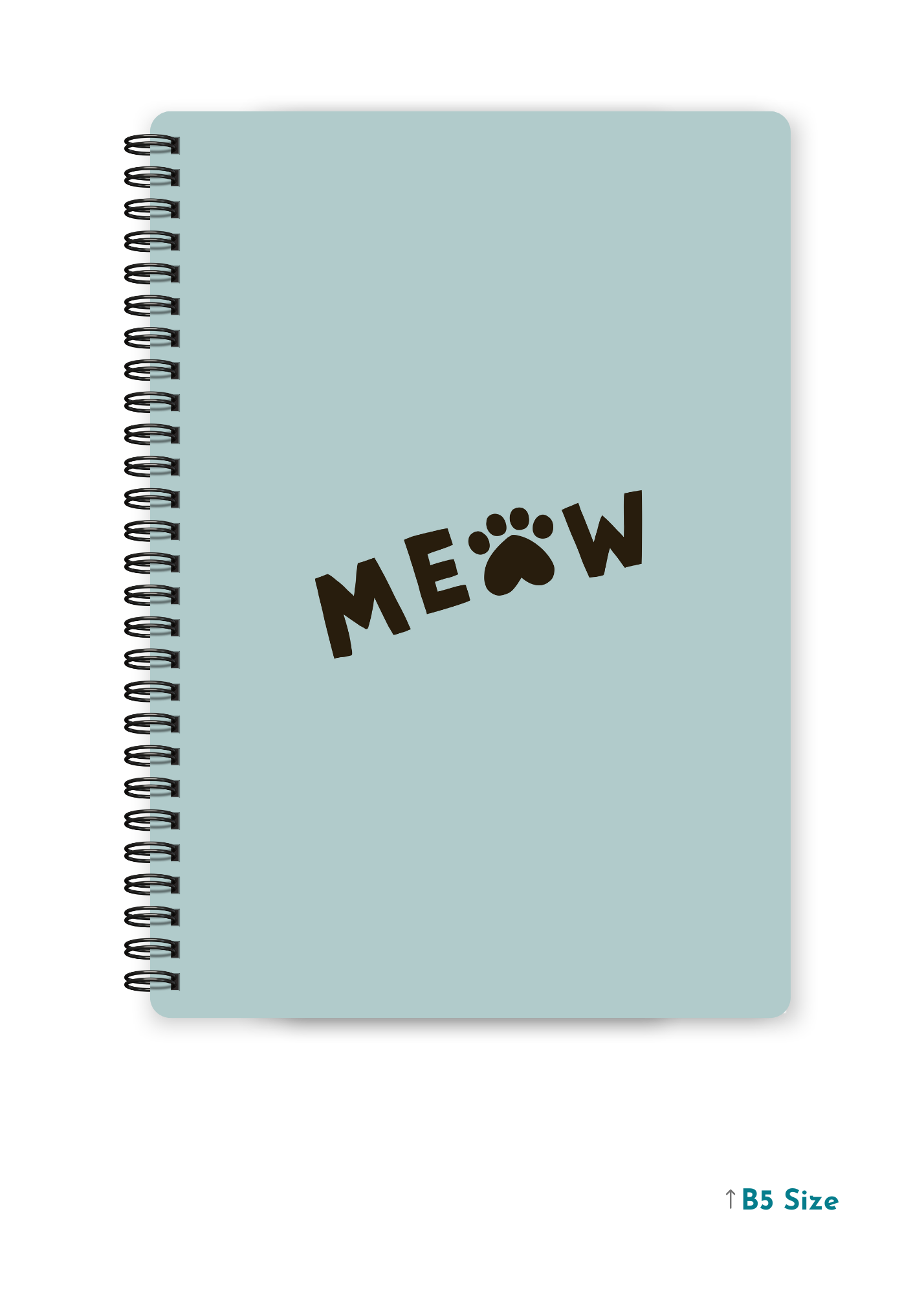 MEOW cover page - A4 / B5 Size Wiro Notebook