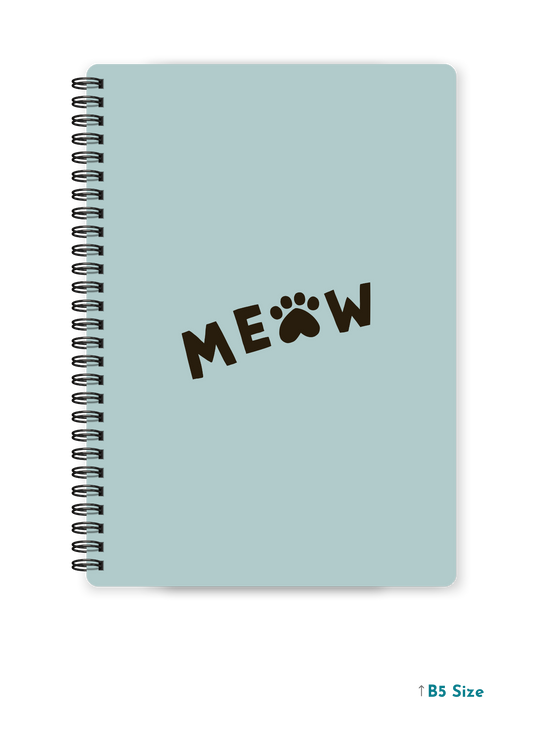 MEOW cover page - A4 / B5 Size Wiro Notebook