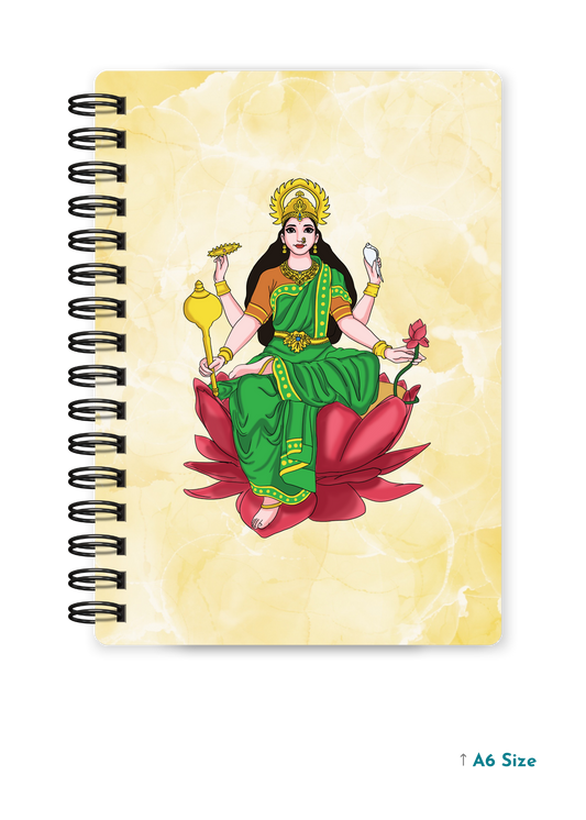 MAA LAXMI (2) cover page - A5 / A6 Size Wiro Notebook