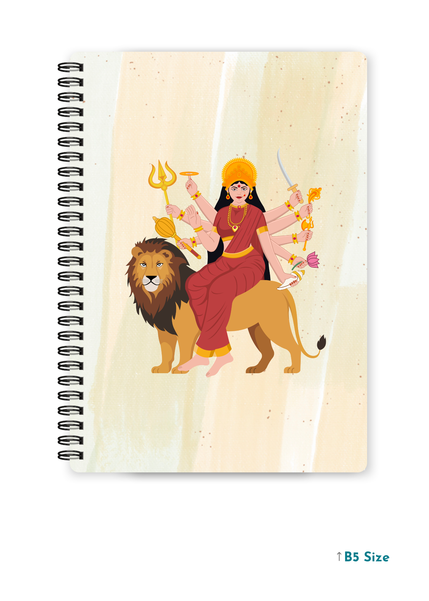 MAA DURGA (2) cover page - A4 / B5 Size Wiro Notebook