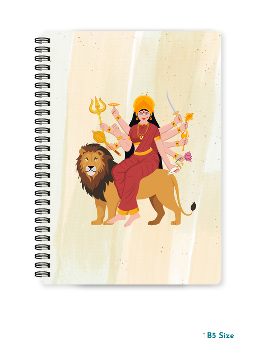 MAA DURGA (2) cover page - A4 / B5 Size Wiro Notebook