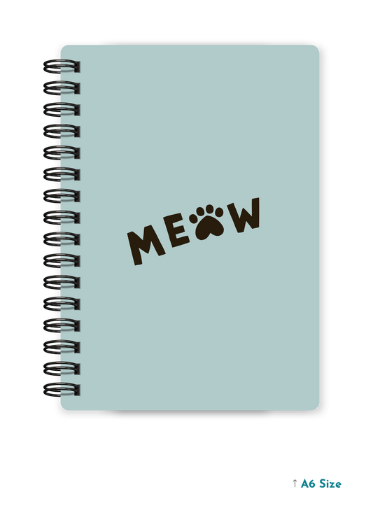 MEOW cover page - A5 / A6 Size Wiro Notebook