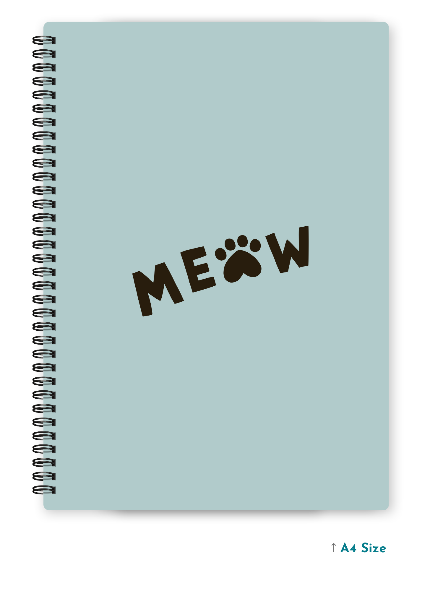 MEOW cover page - A4 / B5 Size Wiro Notebook