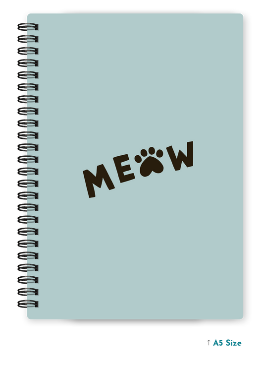 MEOW cover page - A5 / A6 Size Wiro Notebook
