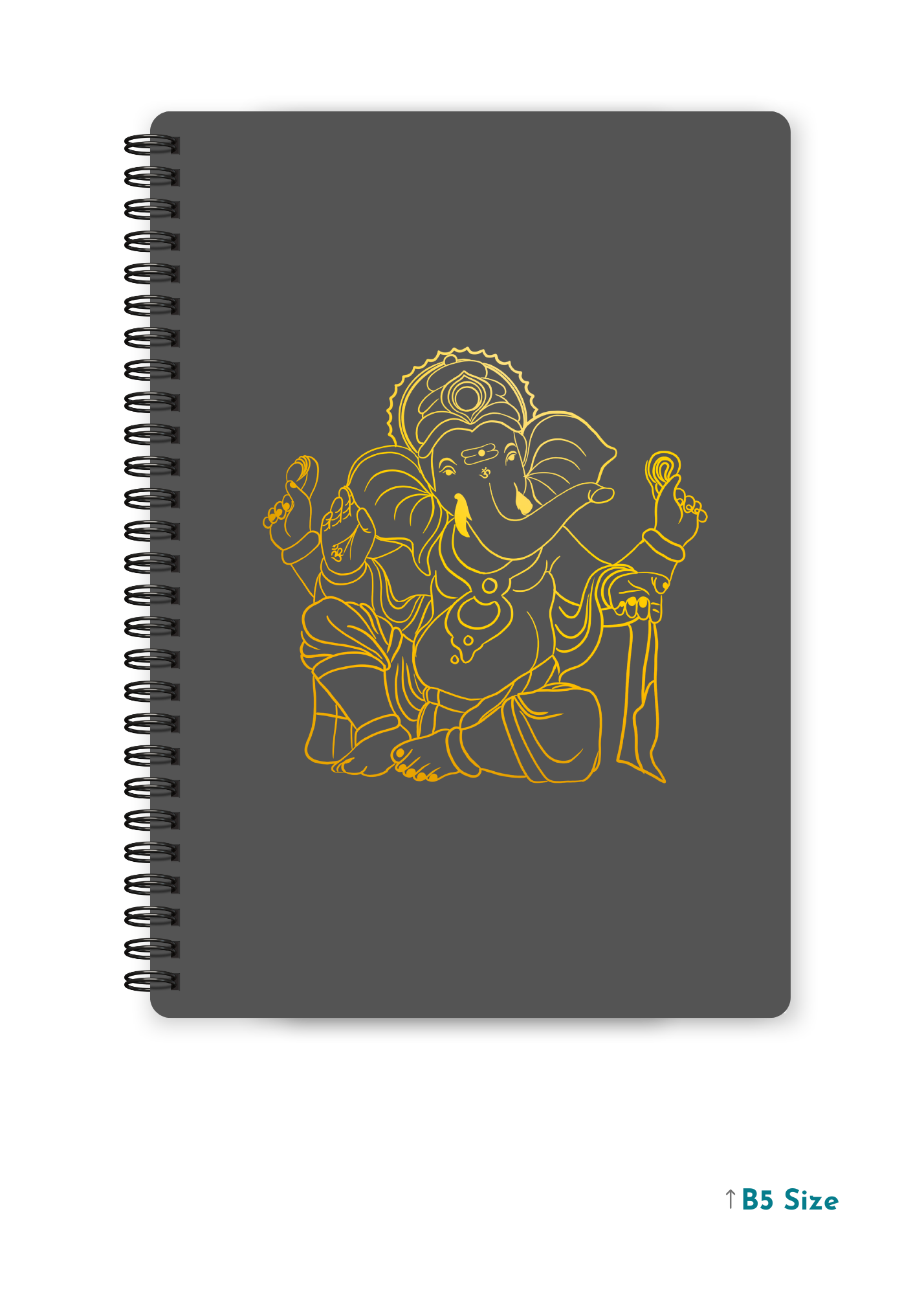 GANESH JI (4) cover page - A4 / B5 Size Wiro Notebook