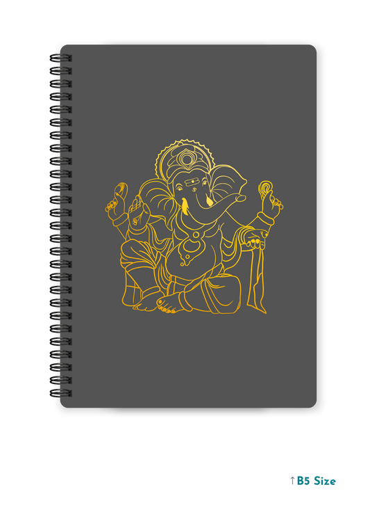 GANESH JI (4) cover page - A4 / B5 Size Wiro Notebook