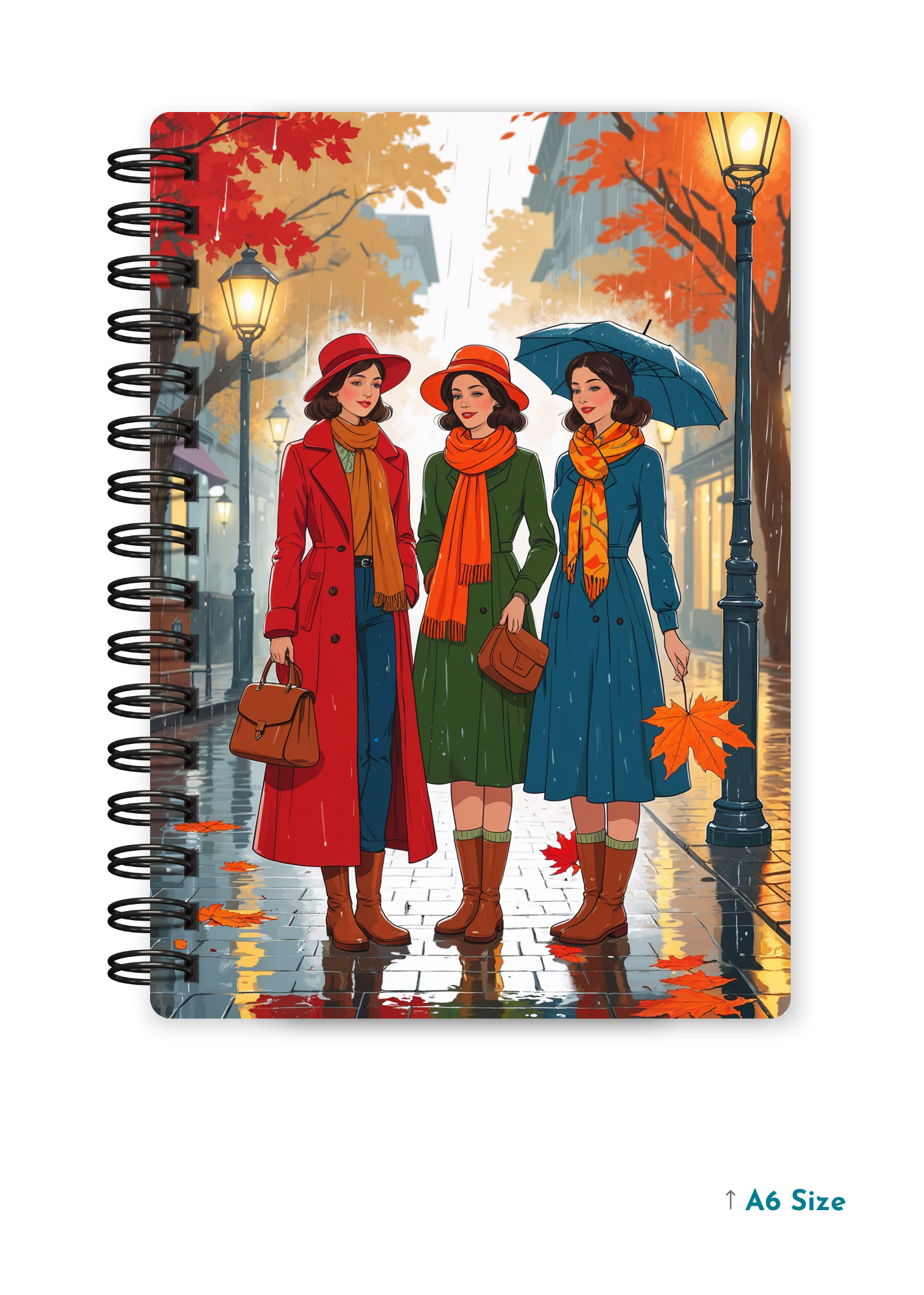 WINTER REUNION cover page - A5 / A6 Size Wiro Notebook