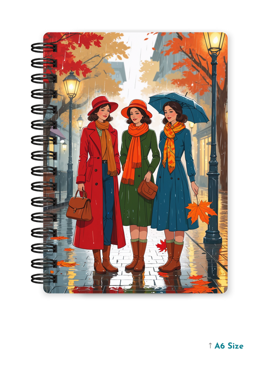 WINTER REUNION cover page - A5 / A6 Size Wiro Notebook
