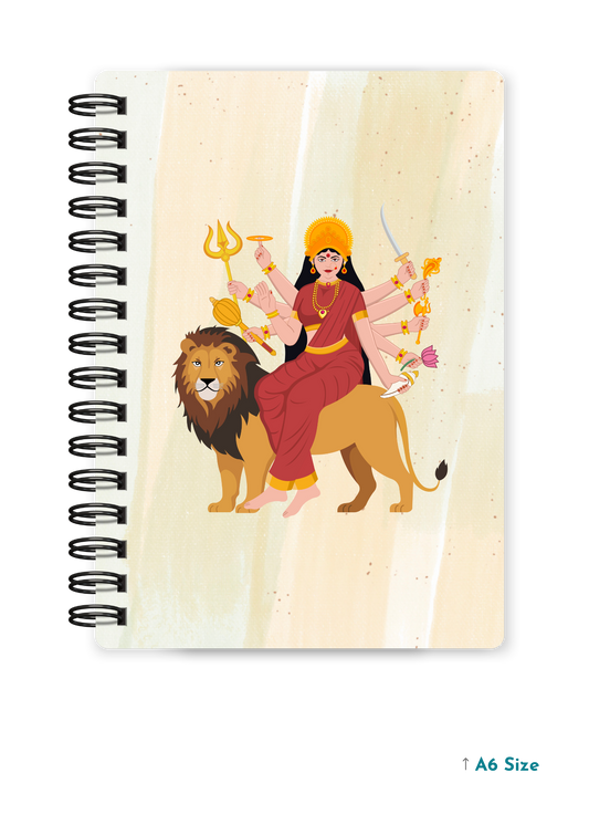 MAA DURGA (2) cover page - A5 / A6 Size Wiro Notebook