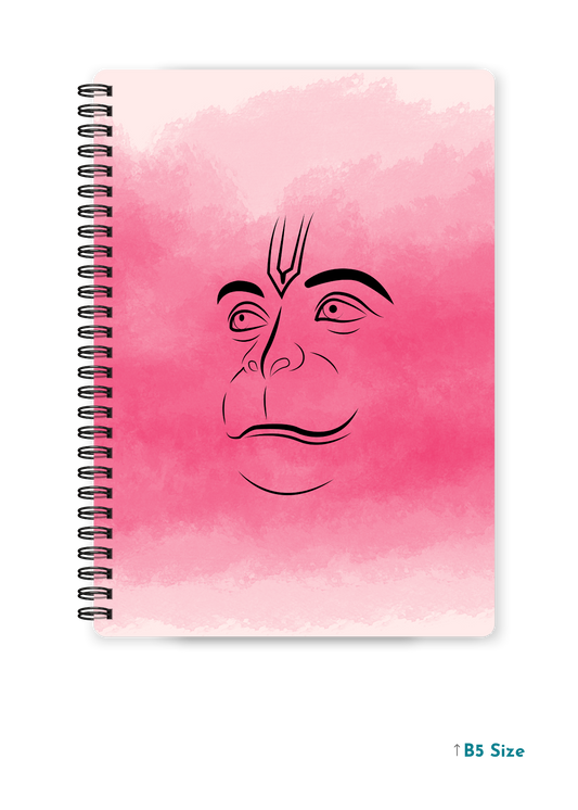 HANUMAN JI (4) cover page - A4 / B5 Size Wiro Notebook