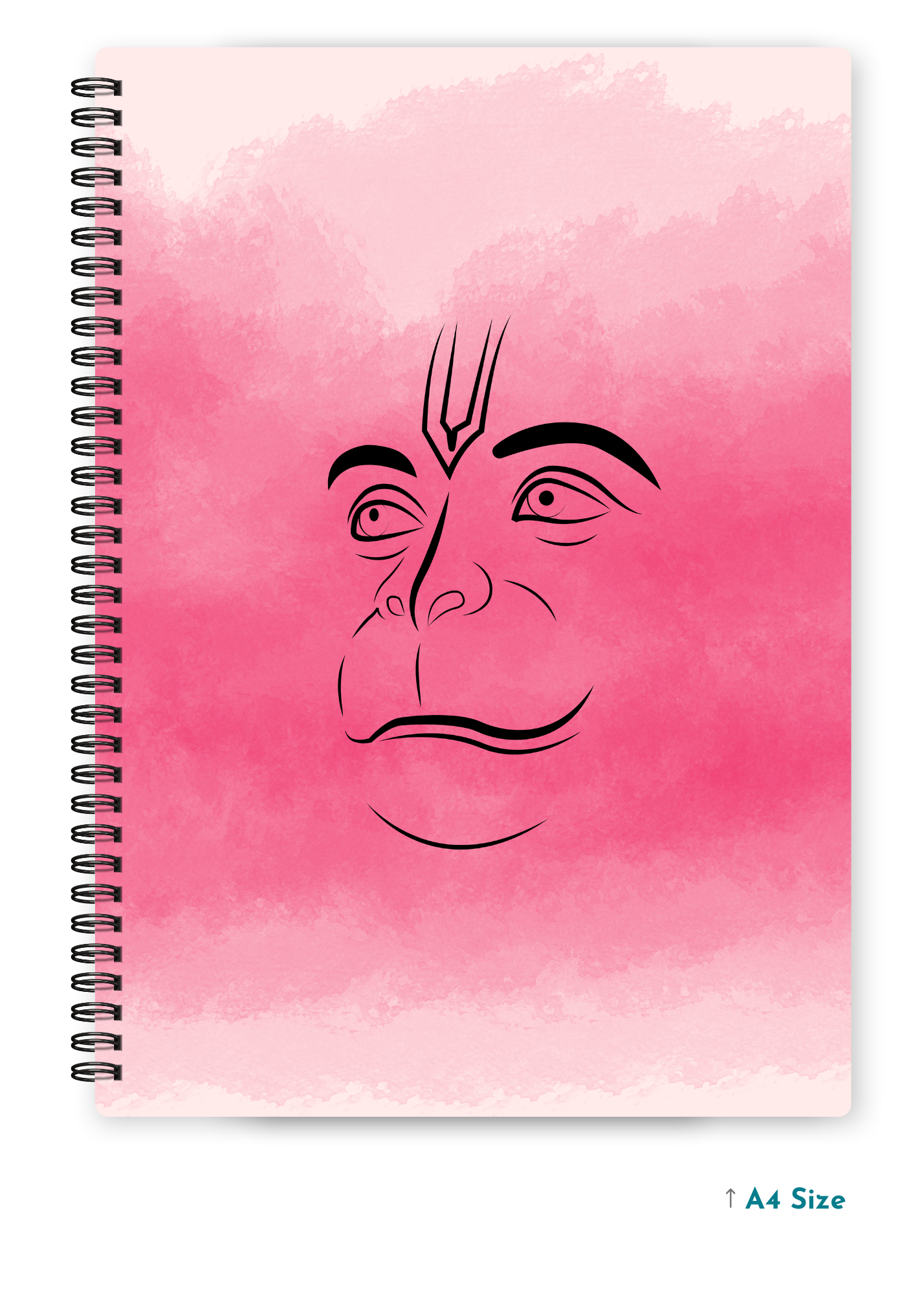 HANUMAN JI (4) cover page - A4 / B5 Size Wiro Notebook