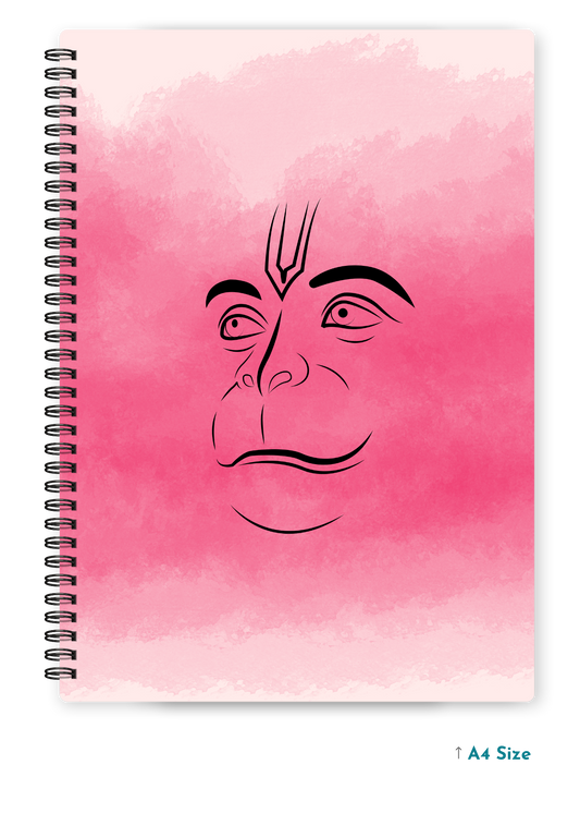 HANUMAN JI (4) cover page - A4 / B5 Size Wiro Notebook