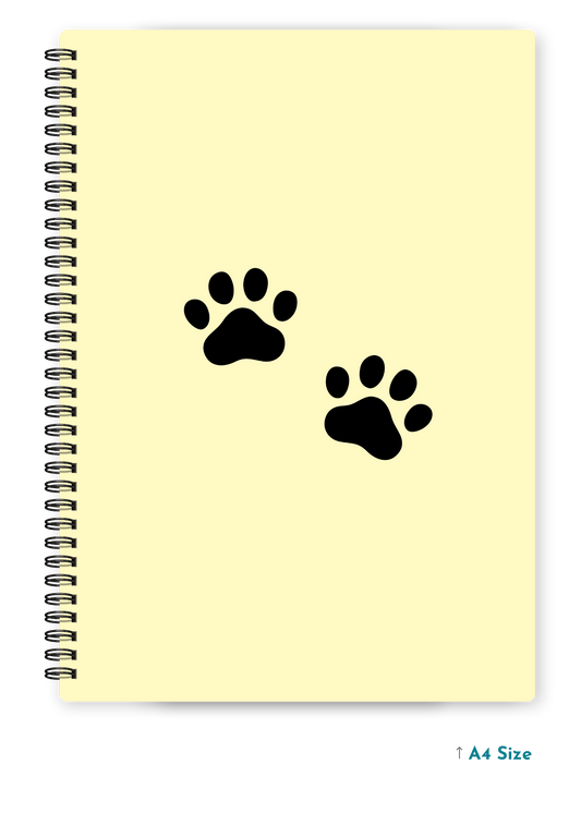KITTY PAWS cover page - A4 / B5 Size Wiro Notebook