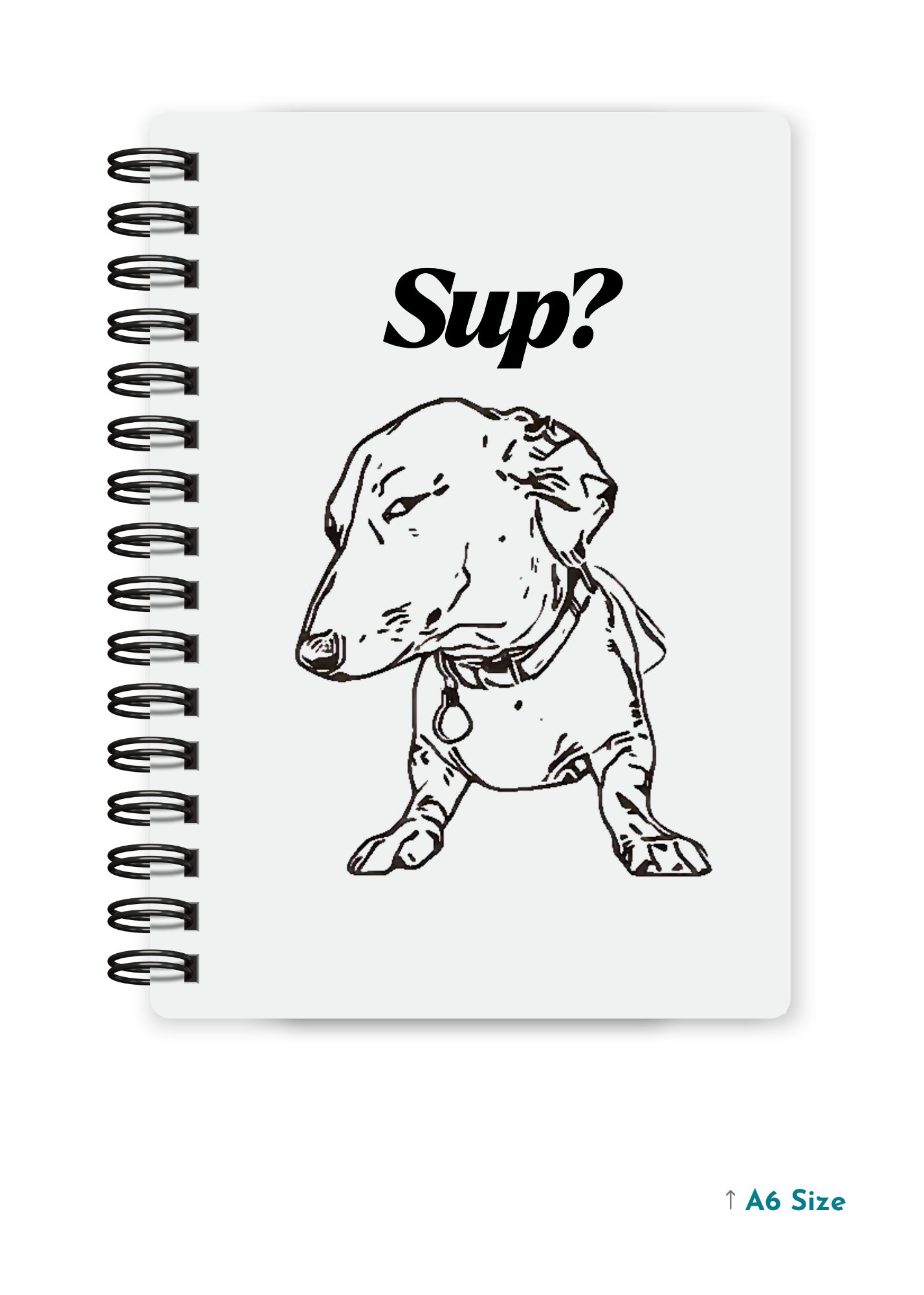 SUP? cover page - A5 / A6 Size Wiro Notebook