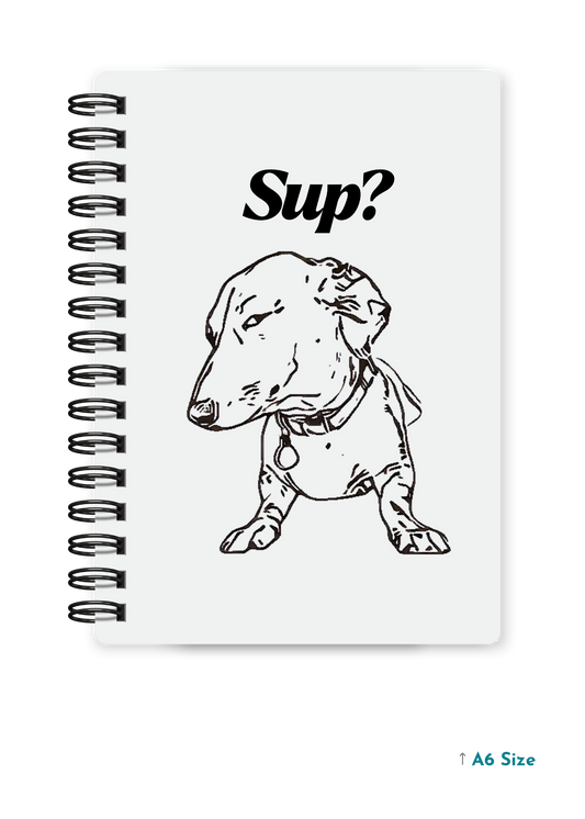 SUP? cover page - A5 / A6 Size Wiro Notebook